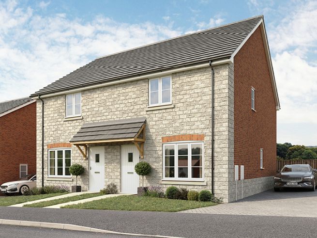 3 bedroom house - artist's  impression subject to change. Please note that the above computer generated image is representative of the house type and not the specified plot as some details may vary.